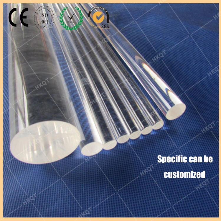 Clear Quartz Glass Rod Clear Quartz Rod for Solar or Semiconductor