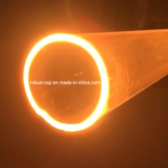 Tubo calefactor de cuarzo recubierto para aplicaciones de temperatura súper alta