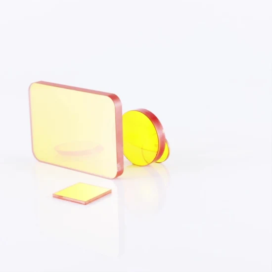 Placa de vidrio de cuarzo de sílice fundida resistente al calor redonda transparente personalizada de 20 mm