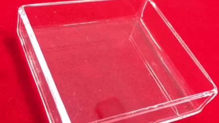 Placa de Petri de cuarzo fundido cuadrada personalizada transparente
