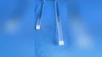 Varilla de vidrio de cuarzo transparente de alta temperatura